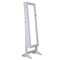 White MDF Glass Full Length Mirror Jewelry Cabinet with Lock Storage
